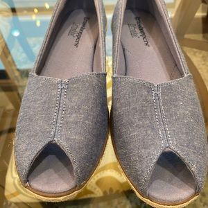 Grasshoppers wedge denim blue